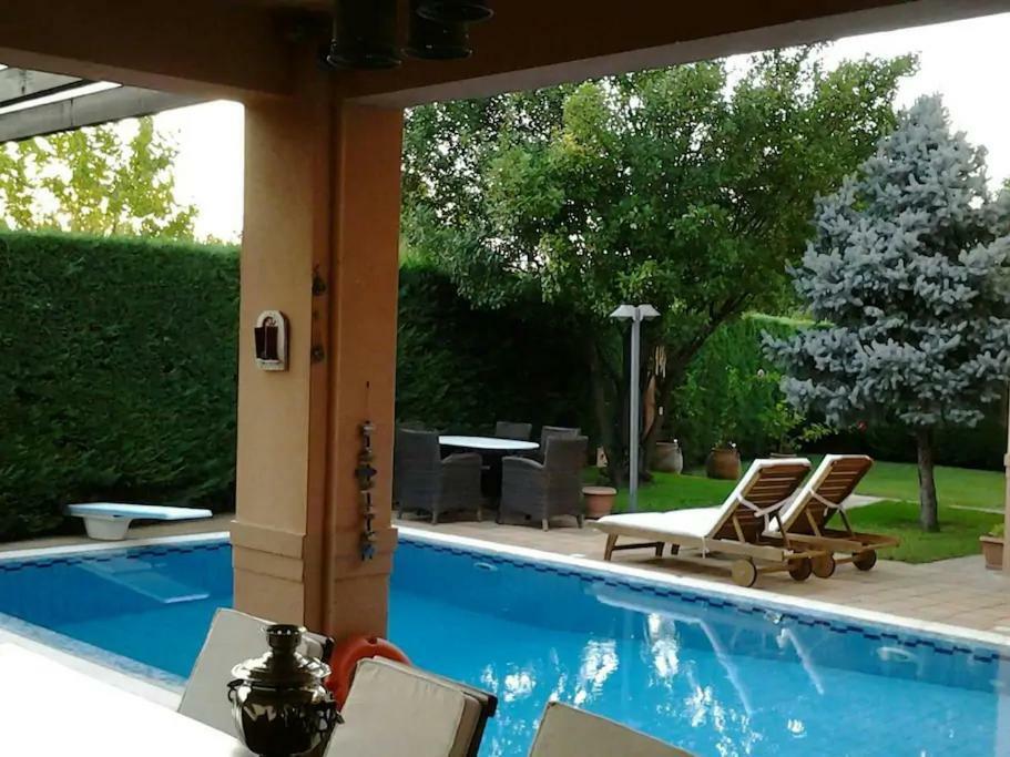 4-Seasons Pool Villa Near Meteora Трикала Екстер'єр фото