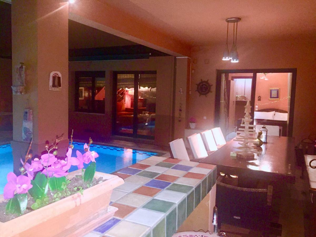4-Seasons Pool Villa Near Meteora Трикала Екстер'єр фото