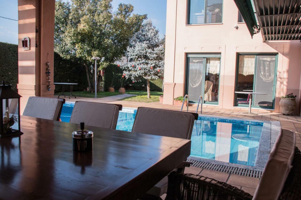 4-Seasons Pool Villa Near Meteora Трикала Екстер'єр фото