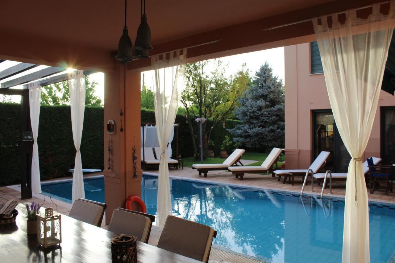 4-Seasons Pool Villa Near Meteora Трикала Екстер'єр фото